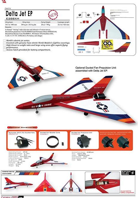 World Models DELTA JET EP ARTF (Brushless)